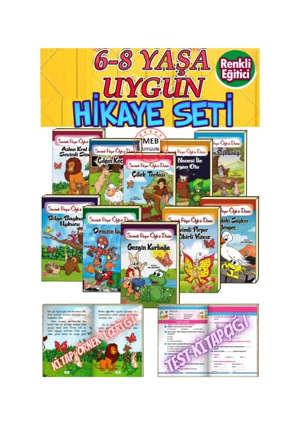 1.ve 2.sınıf Düzeyinde Öğretmen Tavsiyeli Hikaye Seti