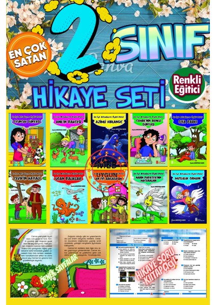 2.sınıflar Için Okumayı Sevdiren ve Karışık Hikaye Kitabı Seti