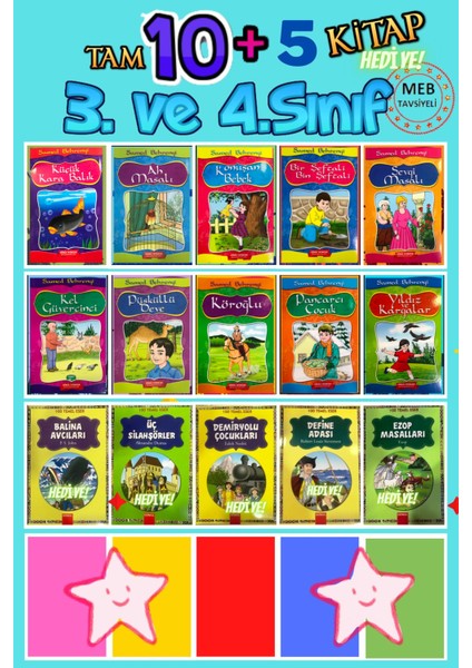 3-4 ve 5.sınıflar Için Okumayı Sevdiren ve Okuma Alışkanlığı Kazandıran Set
