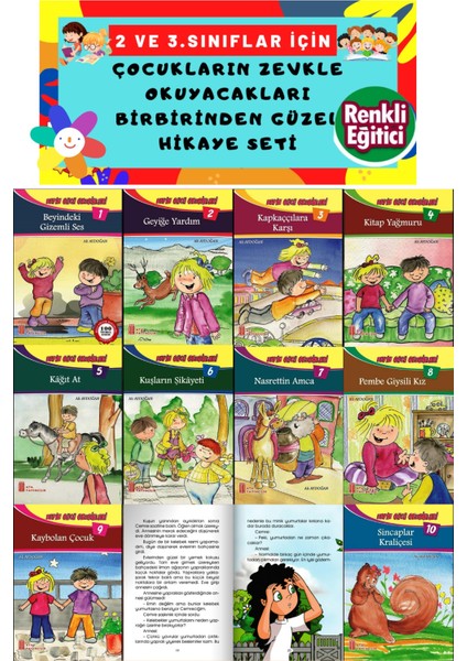 2 ve 3..sınıflar Için Okumayı Sevdiren Hikaye Kitabı Seti