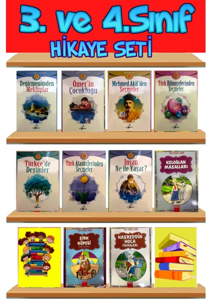3.ve 4.sınıflar Için Okumayı Sevdiren Hikaye Kitabı Seti (Set)
