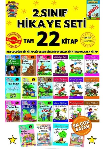 2.sınıflar Için Hikaye Kitabı Seti(Rengarenk 22 'li Öykü Set)I