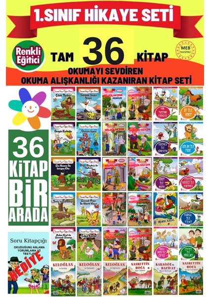 1.sınıflar Için Birbirinden Güzel Rengarenk Hikayeşler(En Çok Kitap)