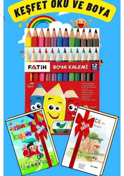 Çocuklar Için Boyama Kitabı+Hikaye