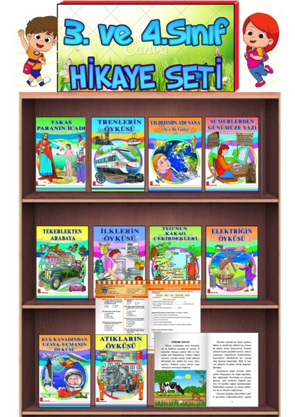 3.ve 4.sınıflar Için Okumayı Sevdiren Hikaye Kitabı Seti