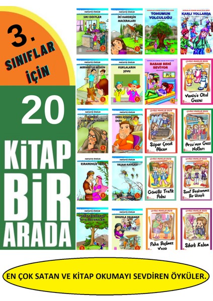2.ve 3.sınıflar Için Kitap Okumayı Sevdiren 20 Adet Öykü Kitabı(En Çok Satanlar)