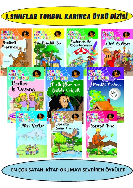 1.sınıf Okuma Alışkanlığı Kazandıran Öykü Dizisi (10 Kitap)+Değerlendirme Soru Kitapçığı