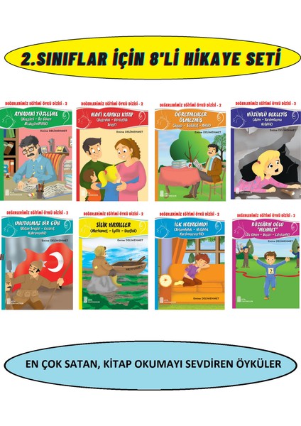 2.sınıflar Için Rengarenk 8'li Hikaye Kitabı Seti