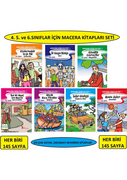 4.sınıflar Için Eğlenceli Macera Kitapları Seti