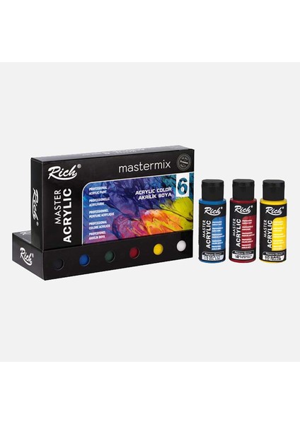 6 Lı Mastermix Akrilik Set