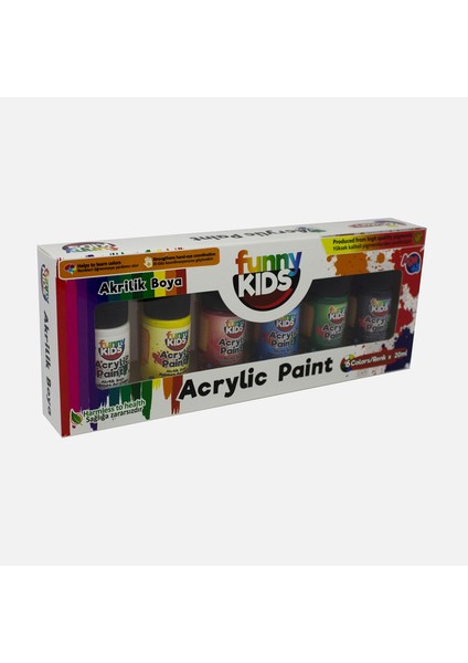 Funny Kids Akrilik 25 ml 6'lı