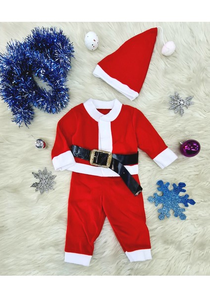 Çocuklar Için Noel Baba Kostümü, Yılbaşı Çocuk Kıyafeti, Yeni Yıl Bebek Kostümü, Yılbaşı Kostümü