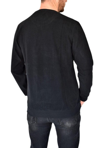 Erkek Büyük Beden Sıfır Yaka Sweatshirt 2268-BTL BGL-ST02355