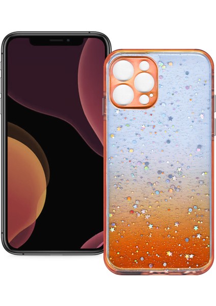 Apple iPhone 12 Pro Max Simli Şeffaf Sert Slikon Kılıf