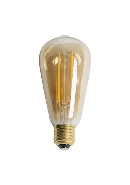 6 Watt 540 Lümen E27 Duylu 2700 Kelvin Rustik Uzun Filament Ampul (CT-4284)