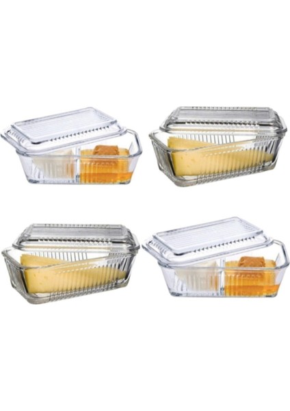 Frigo Kapaklı Kahvaltılık - Tereyağlık Peynirlik 4 Lü Set