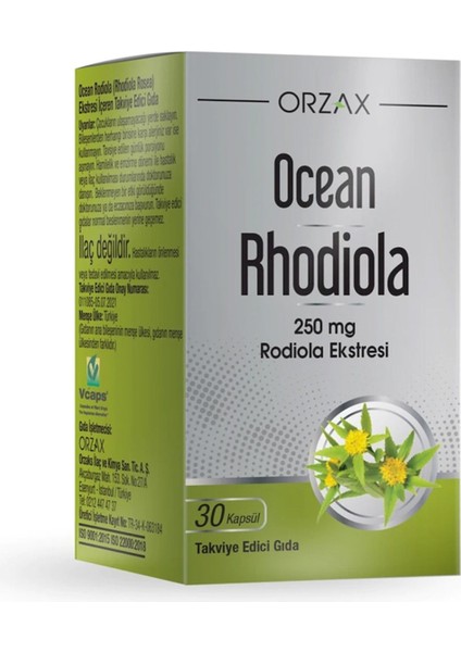 Ocean Rhodiola 250 Mg 30 Kapsül