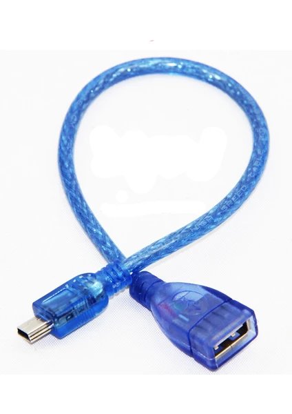 5 Pin Mini USB Erkek - USB Dişi Kablo 20CM