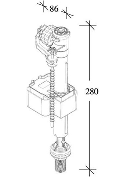 Tema Siamp Rezervuar Iç Takım 101 Bas Flatör Alttan Su Girişli 3/8 " fiyatları