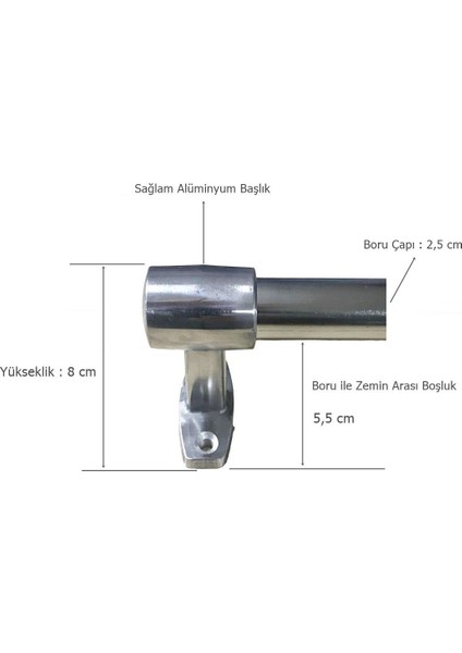 Yaşlı Engelli ve Hastalar Için 60 cm Tutamak Engelli Tutamağı