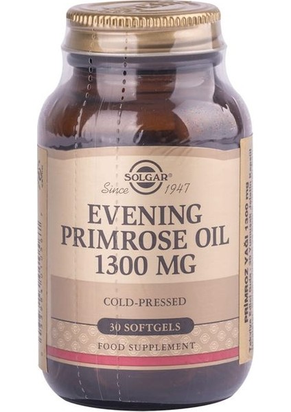 Evening Primrose Oil 1300mg 30 Kapsül