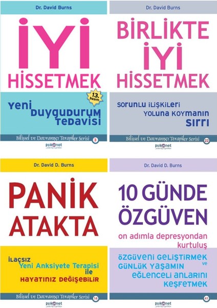 İyi Hissetmek- Birlikte İyi Hissetmek - 10 Günde Özgüven - Panik Atakta - 4 Kitap Set