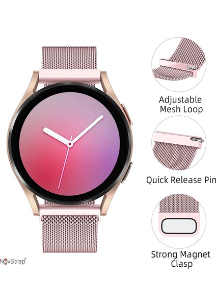 Samsung Galaxy Watch 7 Fe 4 5 Pro 6 Classic 40 42 43 44 45 46 47 Mm Uyumlu Kordon Metal Hasır 20mm fırsatları