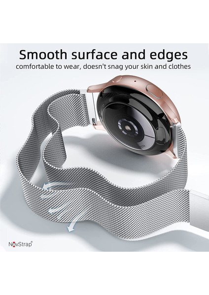 Samsung Galaxy Watch 7 Fe 4 5 Pro 6 Classic 40 42 43 44 45 46 47 Mm Uyumlu Kordon Metal Hasır 20mm fiyatları