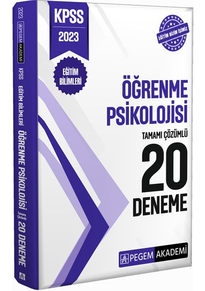 2023 KPSS Eğitim Bilimleri Öğrenme Psikolojisi 20 Deneme