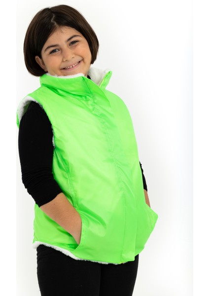 Neon Yeşili Çocuk Yelek fiyatları