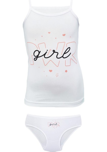 5'li Kız Çocuk Karışık Renkli Pwrgirl Baskılı Alt Üst Takım fiyatları