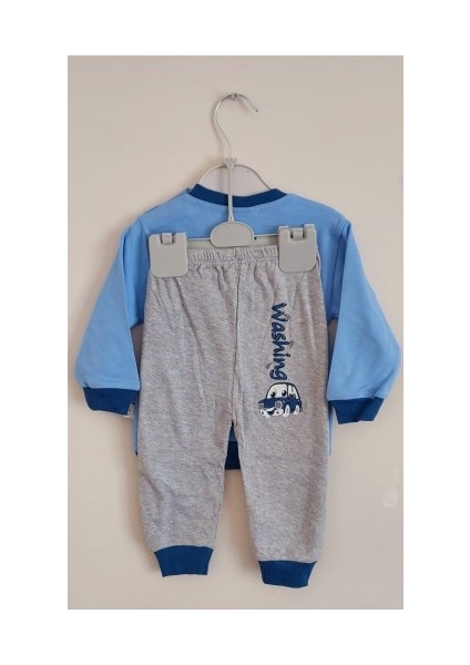 Erkek Bebek Alt Üst Pijama Takımı Eşofman Araba Desenli fiyatları