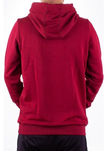 2732 Bordo Kapüşonlu Erkek Sweatshirt