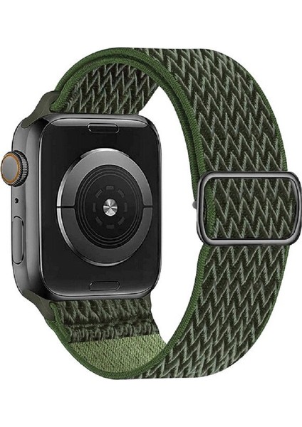 Apple Watch Uyumlu Saat Bandı ( 38-40-41 Mm)Ayarlanabilir Elastik Solo Döngü Kordon