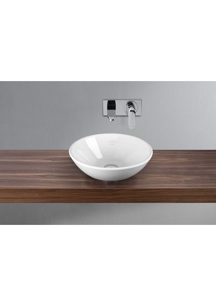 Tezgah Üstü Yuvarlak Çanak Lavabo 45 cm 2012DXS110H