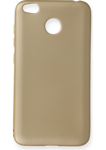 Xiaomi Redmi 4x Kılıf Premium Rubber Silikon - Gold