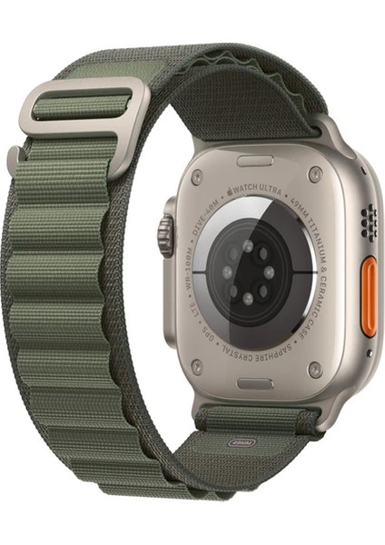 Apple Watch Ultra - 49MM Uyumlu Kordon Alpine Loop Hasır Kumaş