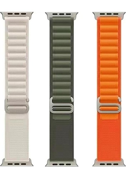 Apple Watch Ultra - 49MM Uyumlu Kordon Alpine Loop Hasır Kumaş modelleri