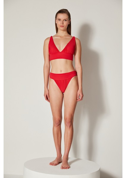 Kırmızı Amelia Bralette Bikini Takımı-Özgür Masur Koleksiyonu