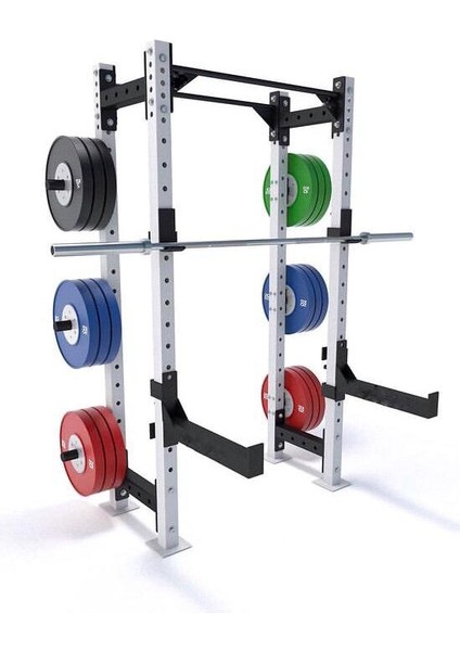 Power Rack Squat Rack Kafes Half Rack White Model