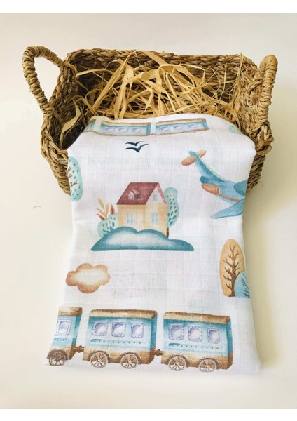 3 Adet Çok Amaçlı Müslin Bezi Örtü Battaniye modelleri