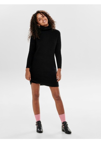 Balıkçı Yaka Siyah Kadın Triko Tunik 15140166 fiyatları