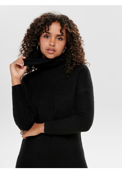 Balıkçı Yaka Siyah Kadın Triko Tunik 15140166 fırsatları