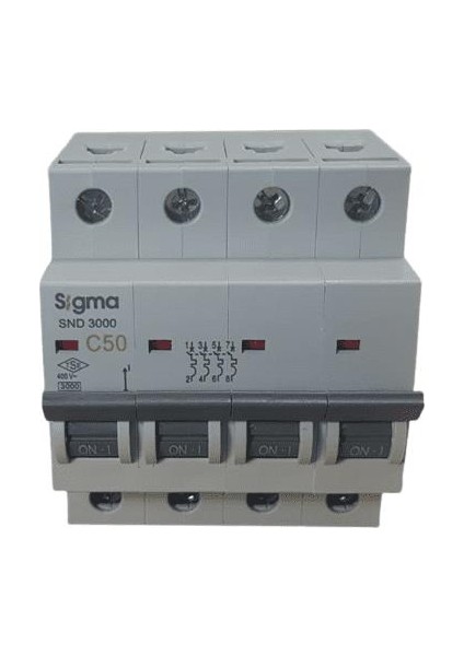 4X50A C/3ka W Otomatik Sigorta (6ADET) Sigma