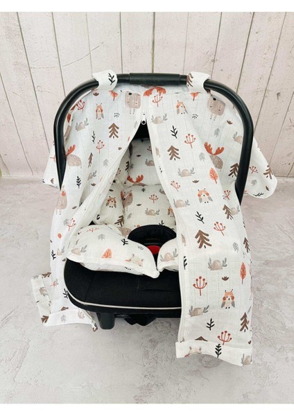 Müslin Puset Örtüsü ve Anakucağı Minderi