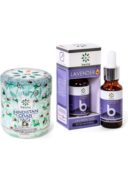 Hindistan Cevizi Yağı 150 ml + Lavanta Yağı 20 ml