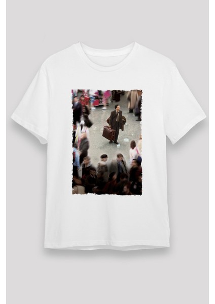 The Terminal Baskılı Unisex Beyaz T-Shirt