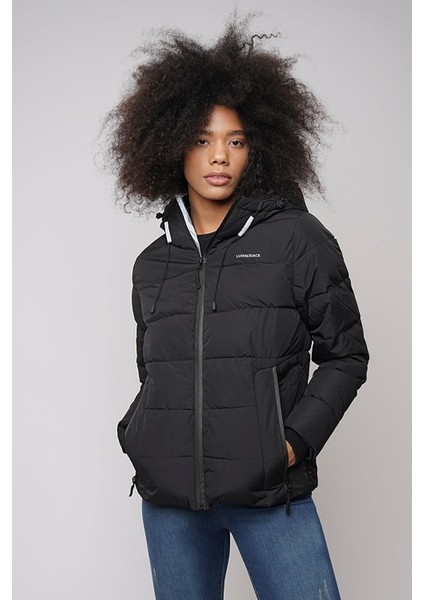 2W W-SN31 Apreski Coat 2pr Kisa Kaban (Siyah-Kırmızı)