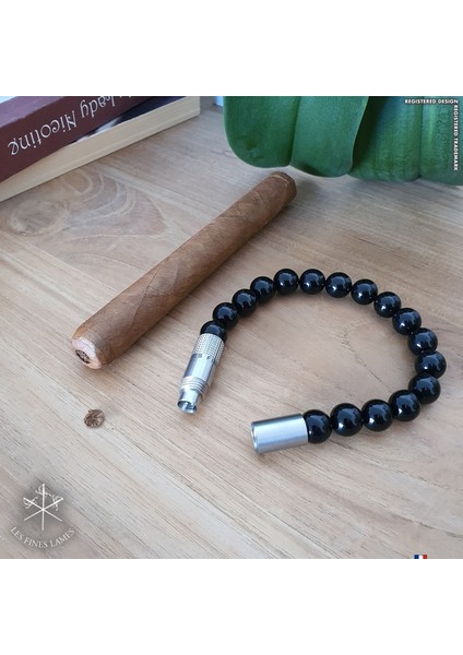 Punch Bileklik Steel Oniks - L modelleri