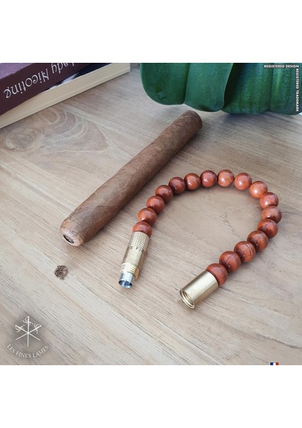 Punch Bileklik Brass Kırmızı Jasper - S